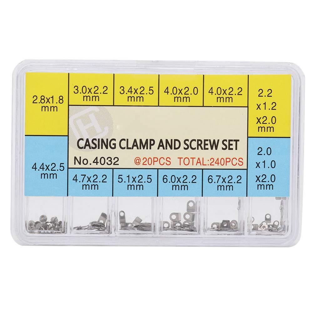 Qiterr Watch Securing Screw, Watch Casing Clamp Movement Repair Adapter Securing Screw Washer For Eta2824 2834 2826 2836