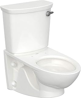 American Standard 2882108.020 Glenwall VorMax Wall-Hung Elongated Toilet with Right Hand Trip Lever, 1.28 gpf, White