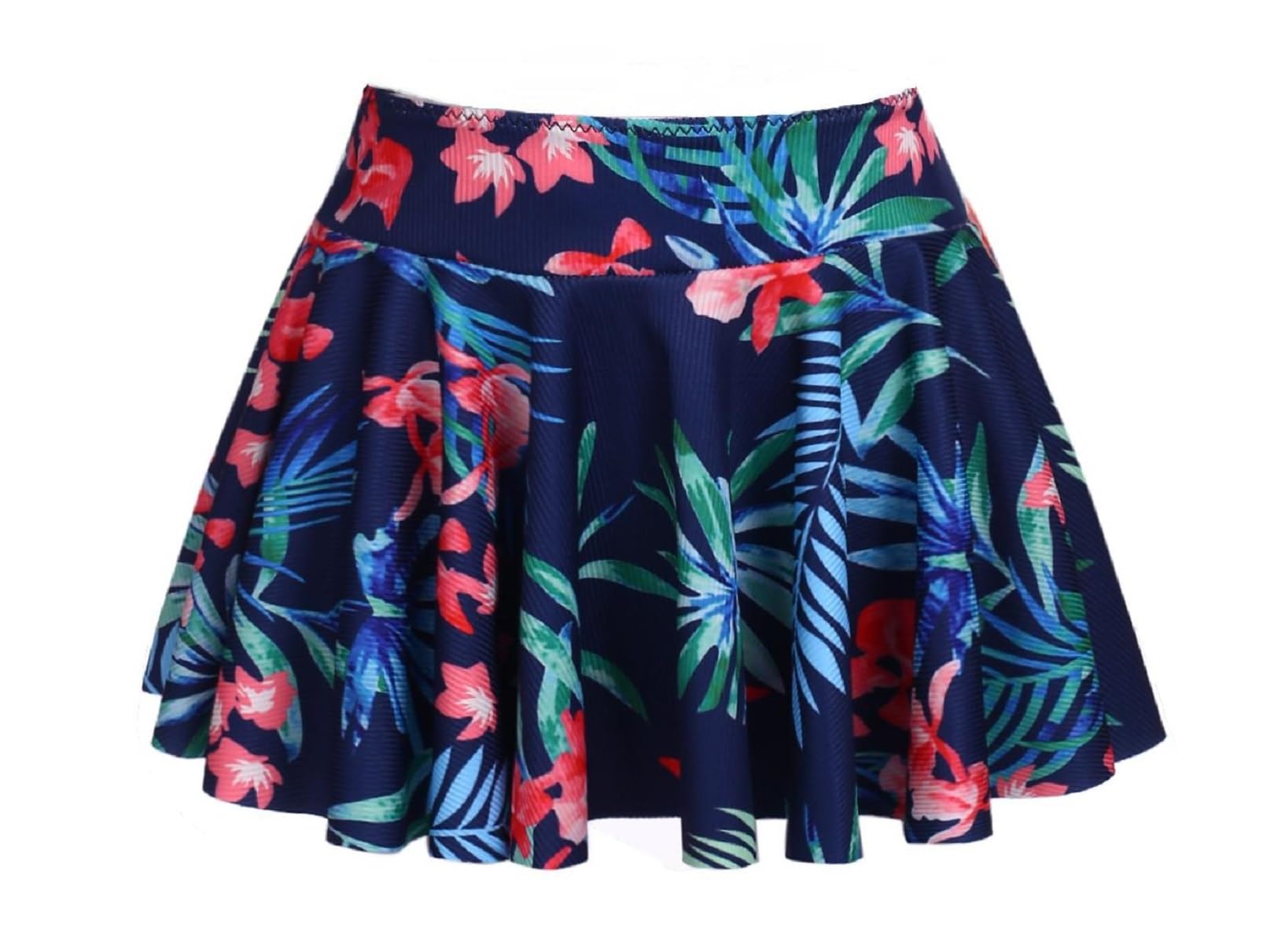 Arshiner Filles Bikini Set 3 Pièces Maillots de Bain d'Été Enfants Trois Pièces Tankini avec Jupe Imprimé Fleur Maillots de Bain pour Filles 5-14 Ans