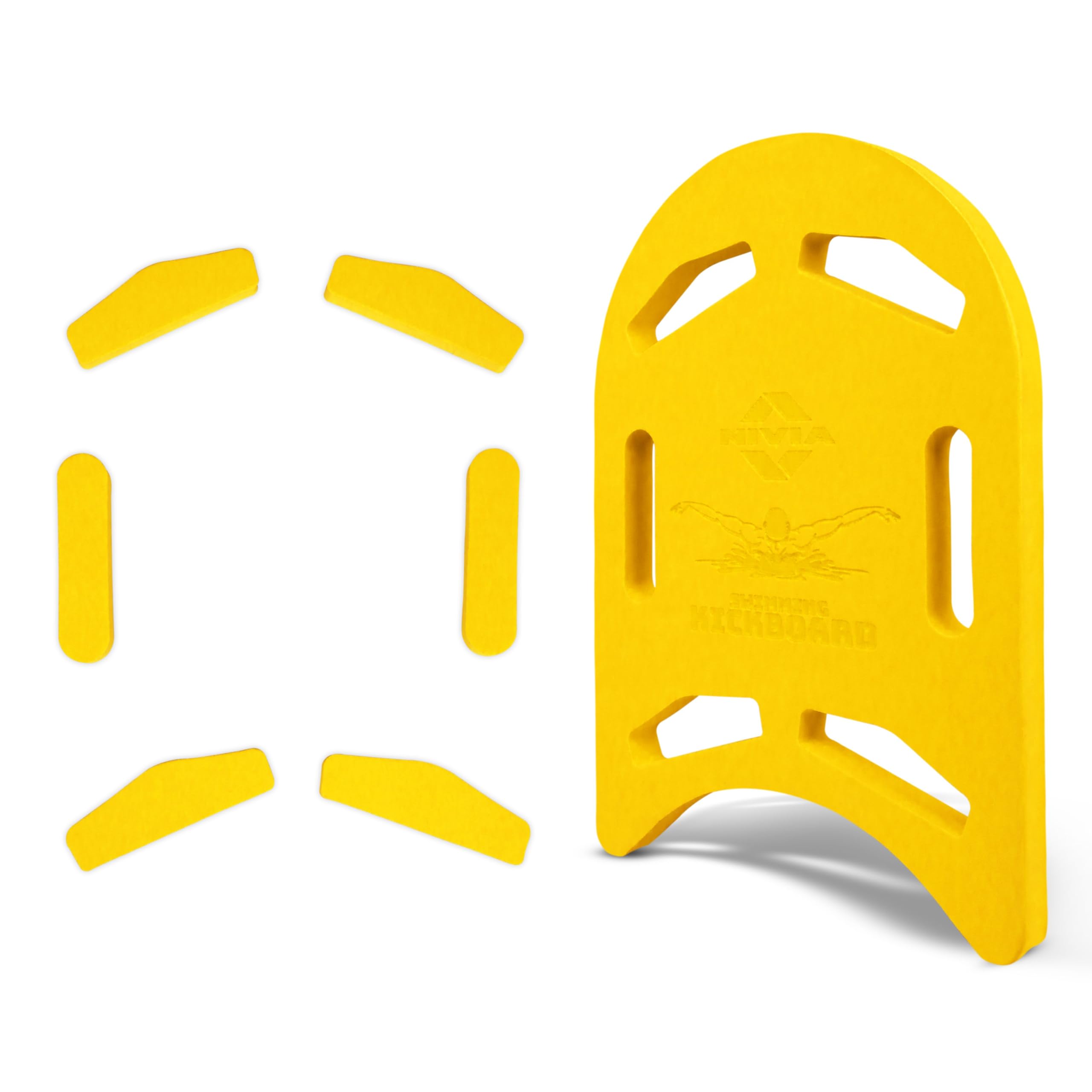 Nivia KickBoard for Swimming, Sports Swimming Floats for Adults-Kids, Kickboard for Beginners Training, Float Pad with All Holding Angles (Yellow)-picture-12