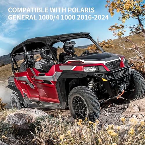 Image of XL Wider Front & Rear Fender Flares Kit for Polaris General 1000 /4 1000 16-25, Extended Mud Flares Mud Guards Mud Flaps Kit for Polaris General 1000 /4 1000 2016-2025 Accessories(OEM #2884220)