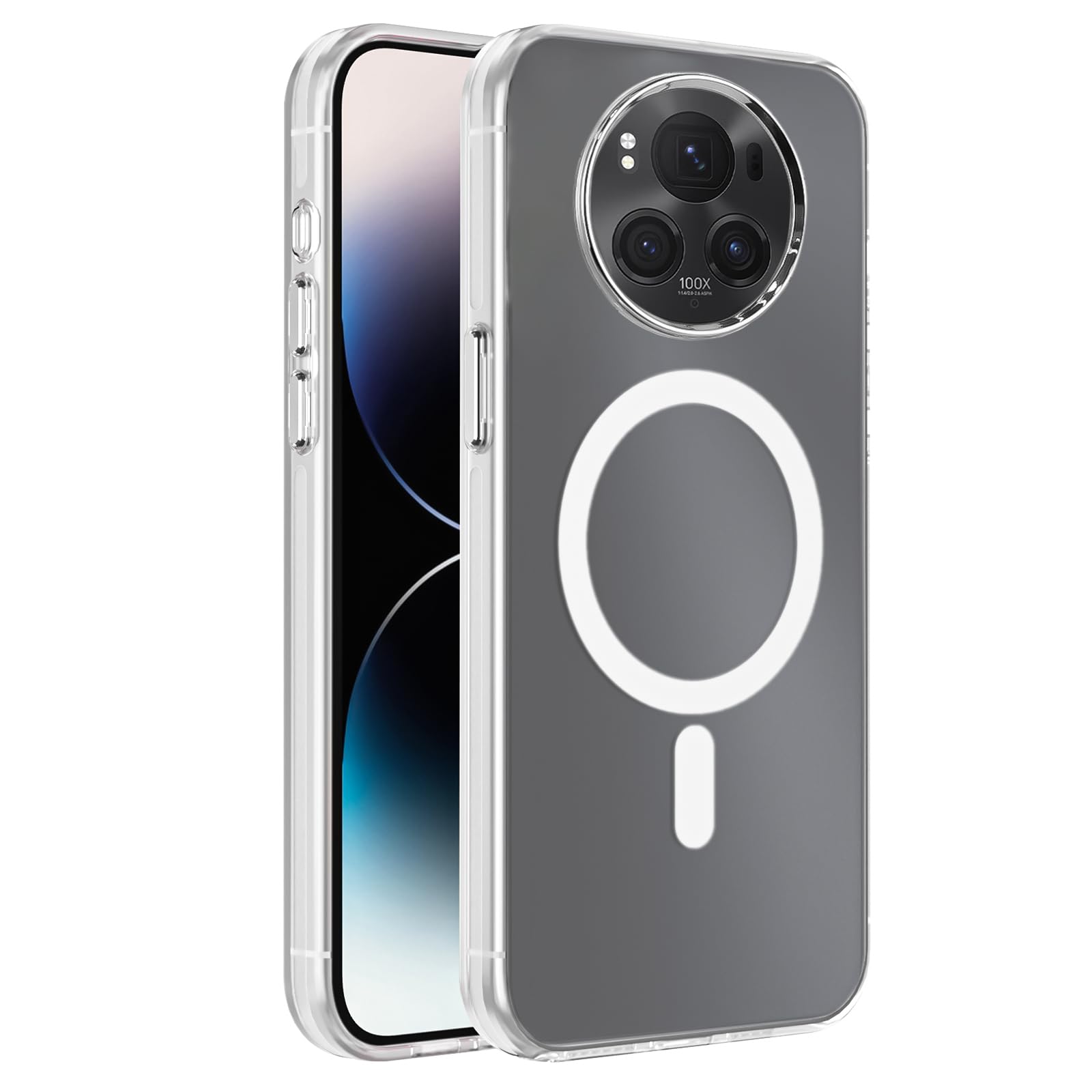 Dl3 Mobilak Case For Honor Magic6 Pro/Magic 6 Pro Case Crystal Clear [Not Compatible with MagSafe] Soft TPU Gel Case Flexible Silicone Anti-Scratch Transparent TPU Cover - Clear