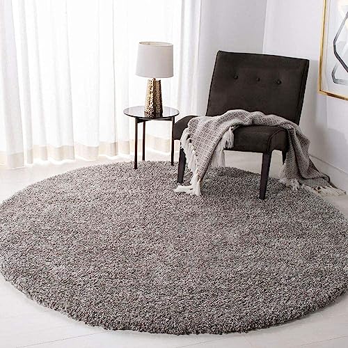 Image of Plain Rugs and Carpet and Carpets for Hall and Drawing Room 6x6 Round Light Purple Color