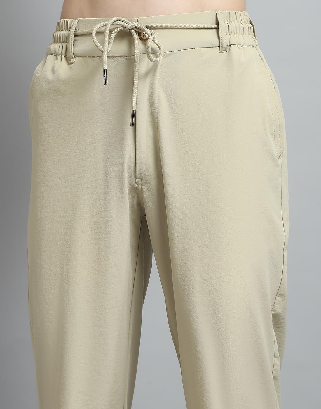 Monte Carlo Men's Regular Fit Track Pants | Drawstring Closure | Side Pocket | Sports Lower | Comfortable & Stylish Lower for Men's Khaki L (Pack of 1) 4