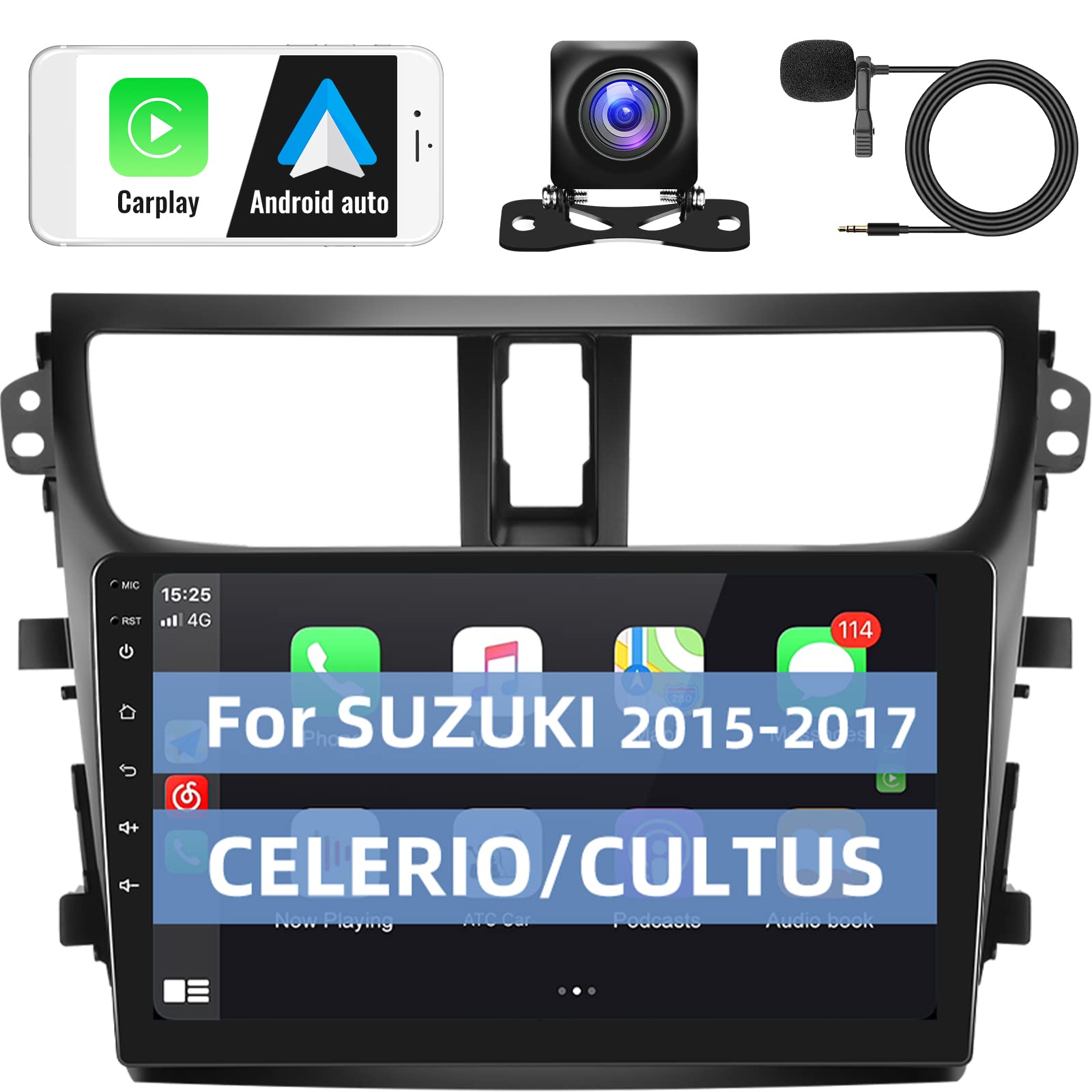 Buy Android Wireless Apple Carplay Car Stereo for Suzuki Celerio 2015