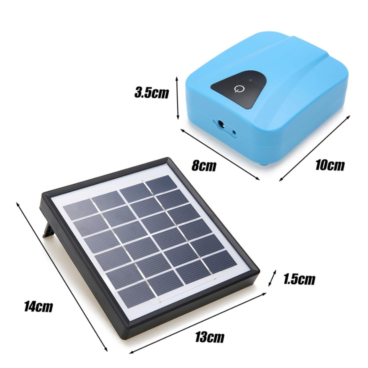BESPORTBLE Pompe à Oxygène Solaire pour Aquarium Pompe à Air pour Bassin Aérateur à Bulles Air pour Poissons Hydroponique
