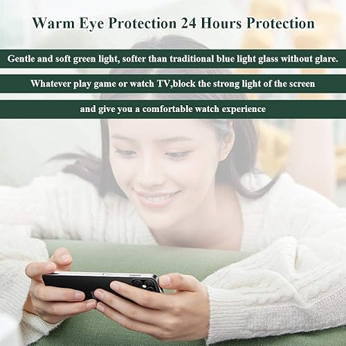 Miniatura 9 de Paquete de 2 Protección ocular actualizada Kit de alineación sin burbujaspolvo Vidrio templado antiluz azul compatible con iPhone 14 Plus13 Pro Max