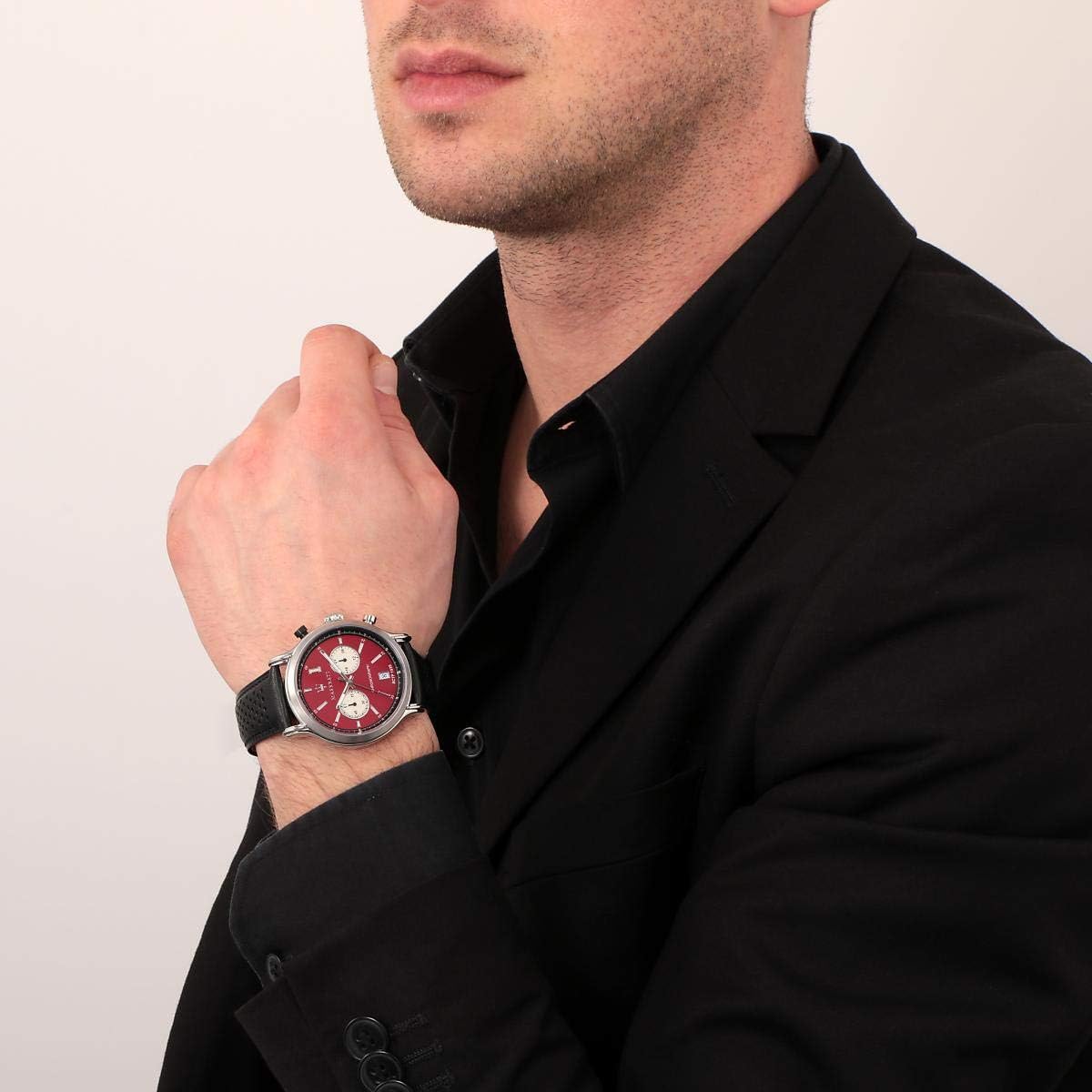 Maserati Orologio da uomo, Collezione LEGEND, in acciaio, cuoio, con portachiavi - R8871638002 Maserati Orologio da uomo, Collezione LEGEND, in acciaio, cuoio, con portachiavi - R8871638002