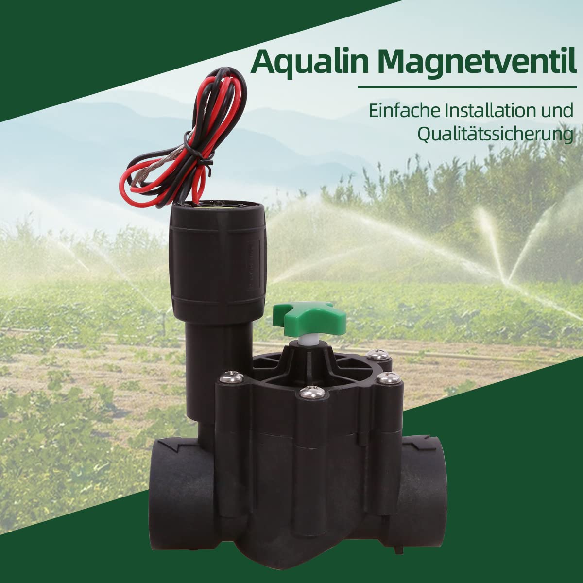 Solenoid Valve 1 Inch Irrigation Water 24v Irrigation Waterproof Abs 