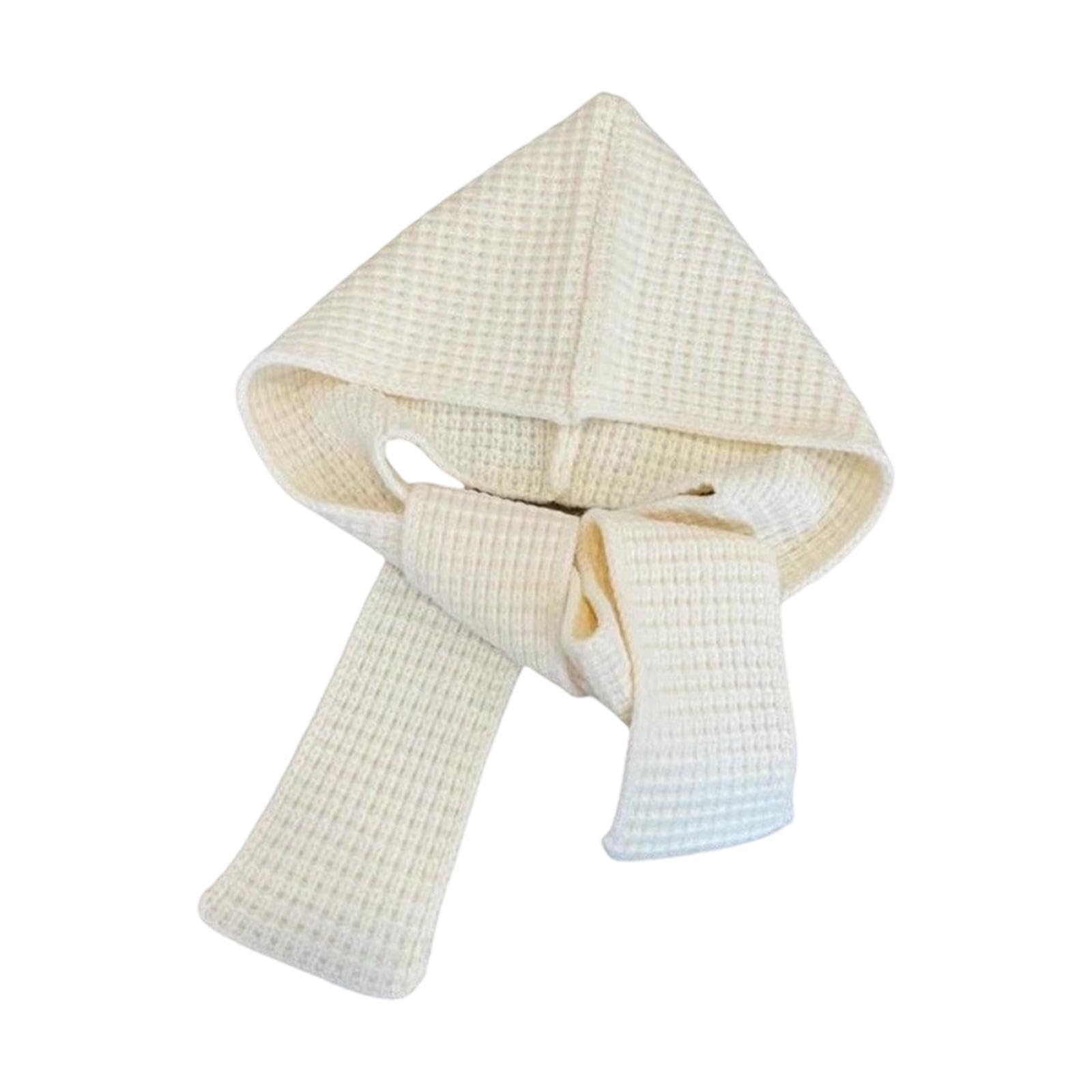calandis Knitted Scarf Windproof Headgear Scarf With Hoodie For Women Walking Outdoor Beige | | | Scarves & Wraps-picture-29