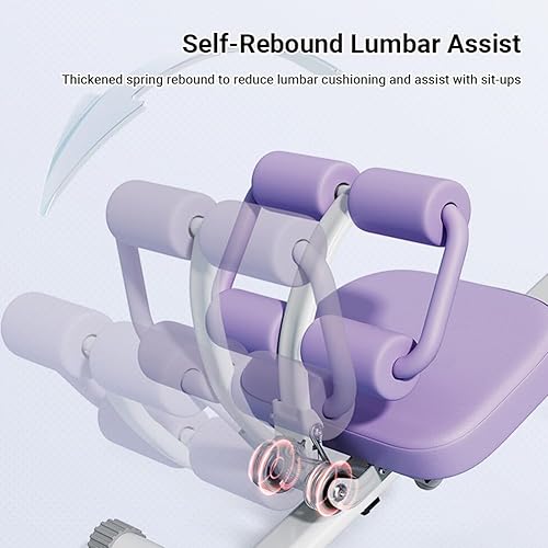 Miniatura 6 de Equipo de entrenamiento abdominal, equipo de entrenamiento 6 en 1, equipo de gimnasio en casa, equipo de fitness, plegable, protección de rodilla