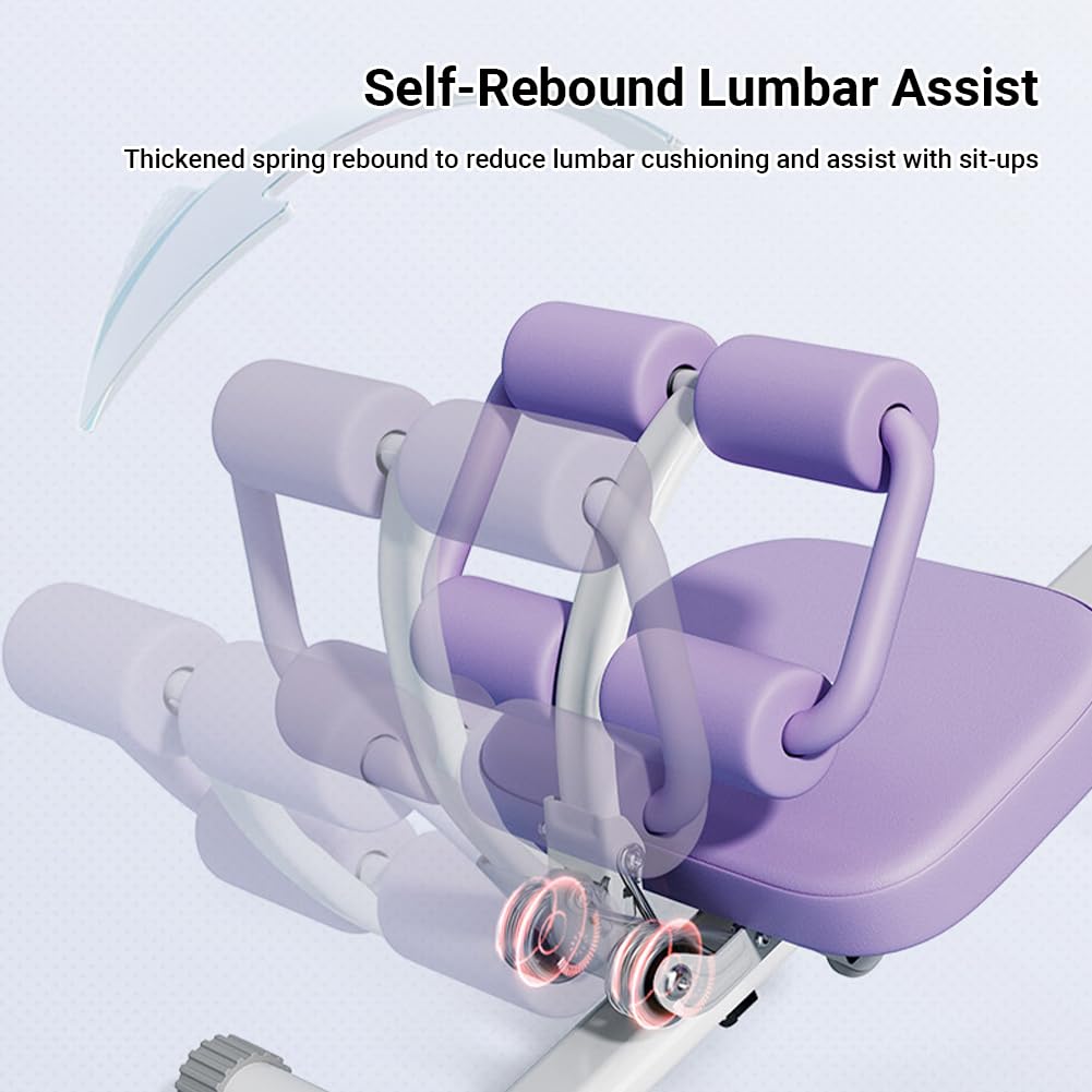 Ab Workout Equipment,Workout Equipment,Home Gym Equipment,Fitness equipment, Foldable, Knee Protection, Pulling the rope,WorkoutFor Stomach Workout,For Women/Men(350LB)