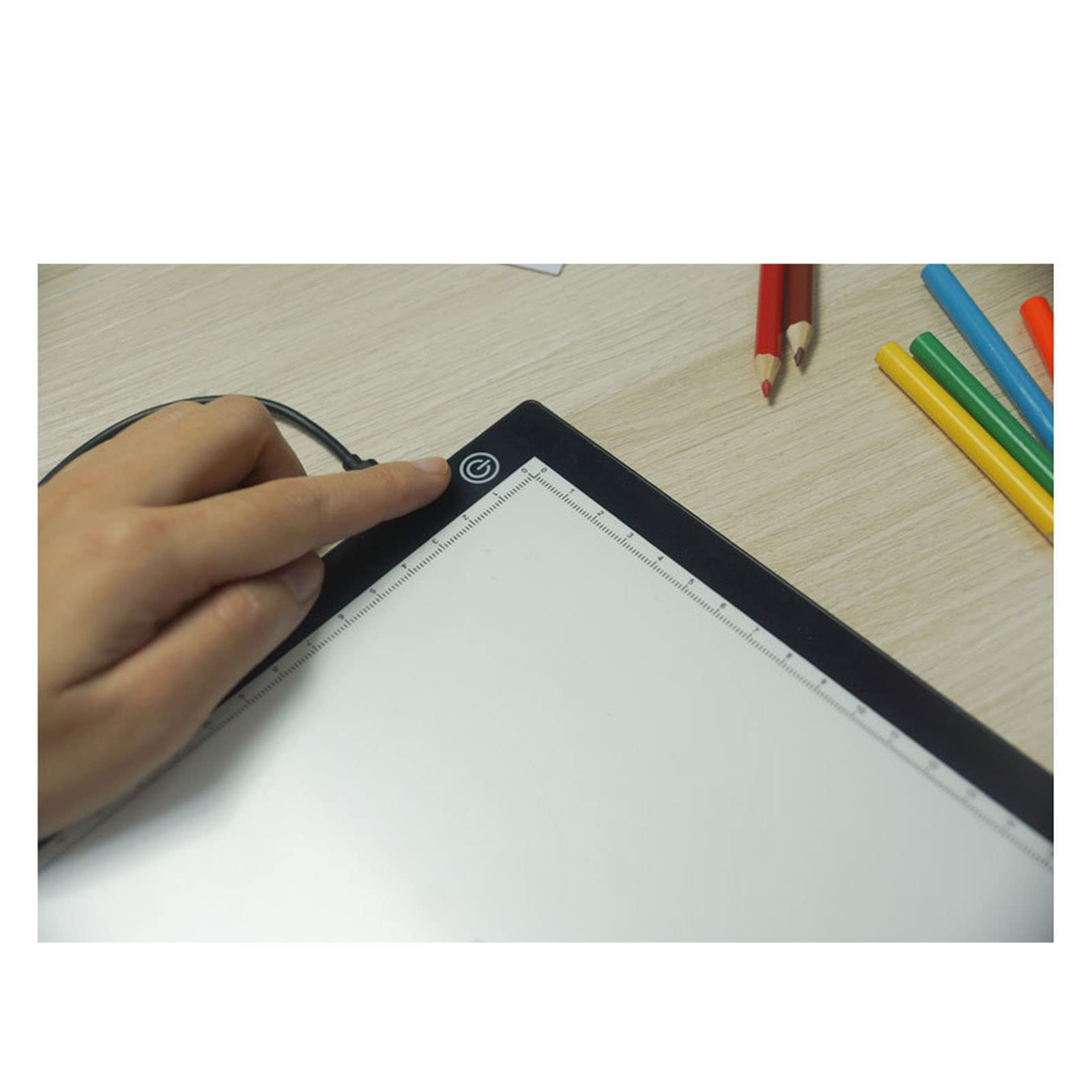 LED-Lichtpad A3, Stufenlose Dimmung, 12.000 K, USB-betriebenes Lichtbrett mit Blaustrahlenfilterung für Skizzen- und Zeichnungsanimationen, Ideal für Künstler