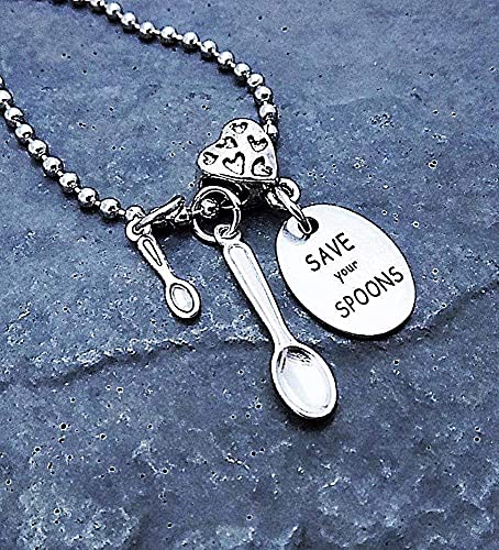 Spoon Necklace - Save Your Spoons - Chronic Illness Spoonie Jewelry #TOP2