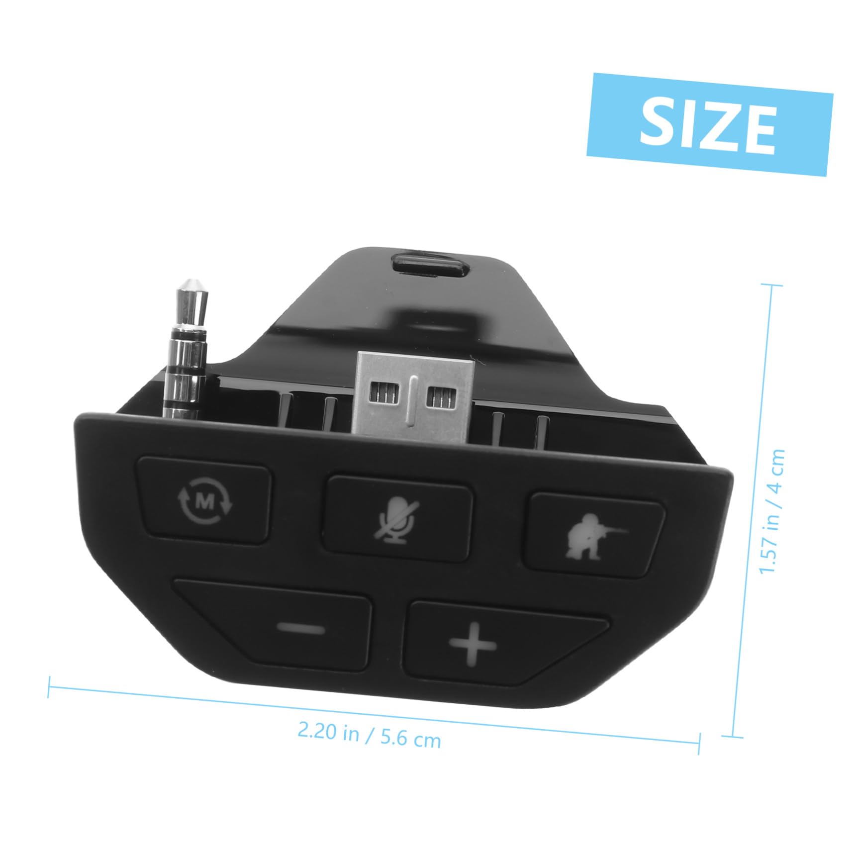1 Adaptador De Auriculares Estéreo para Auriculares De Material Abs Diseño Liviano Portátil para Juegos Color Aleatorio