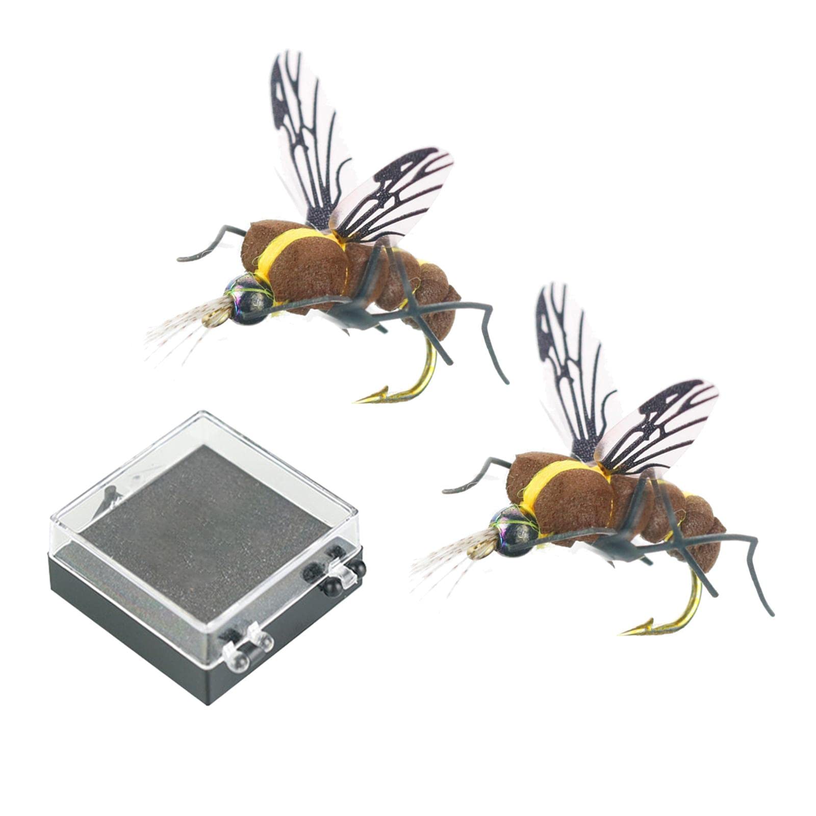 2X Simulation Fishing Insect Lure Splashing Flies/Mosquito/Bee Baits 17mm| Crankbaits| Lures & Flies | |Sporting Goods-image-30