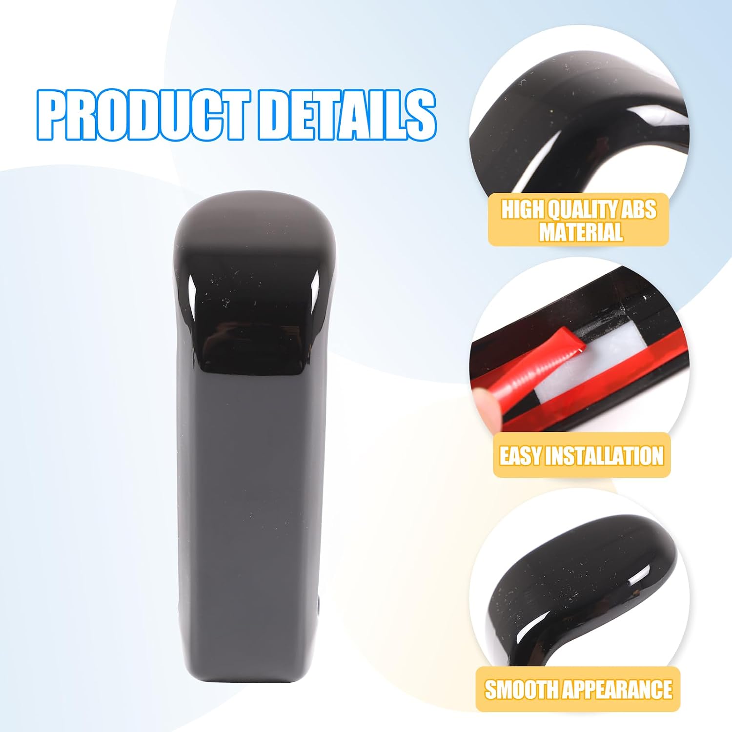 Center Console Gear Shift Head Cover Trim FIt for Toyota Tundra 2014-2021 Car Accessories (Glossy Black)