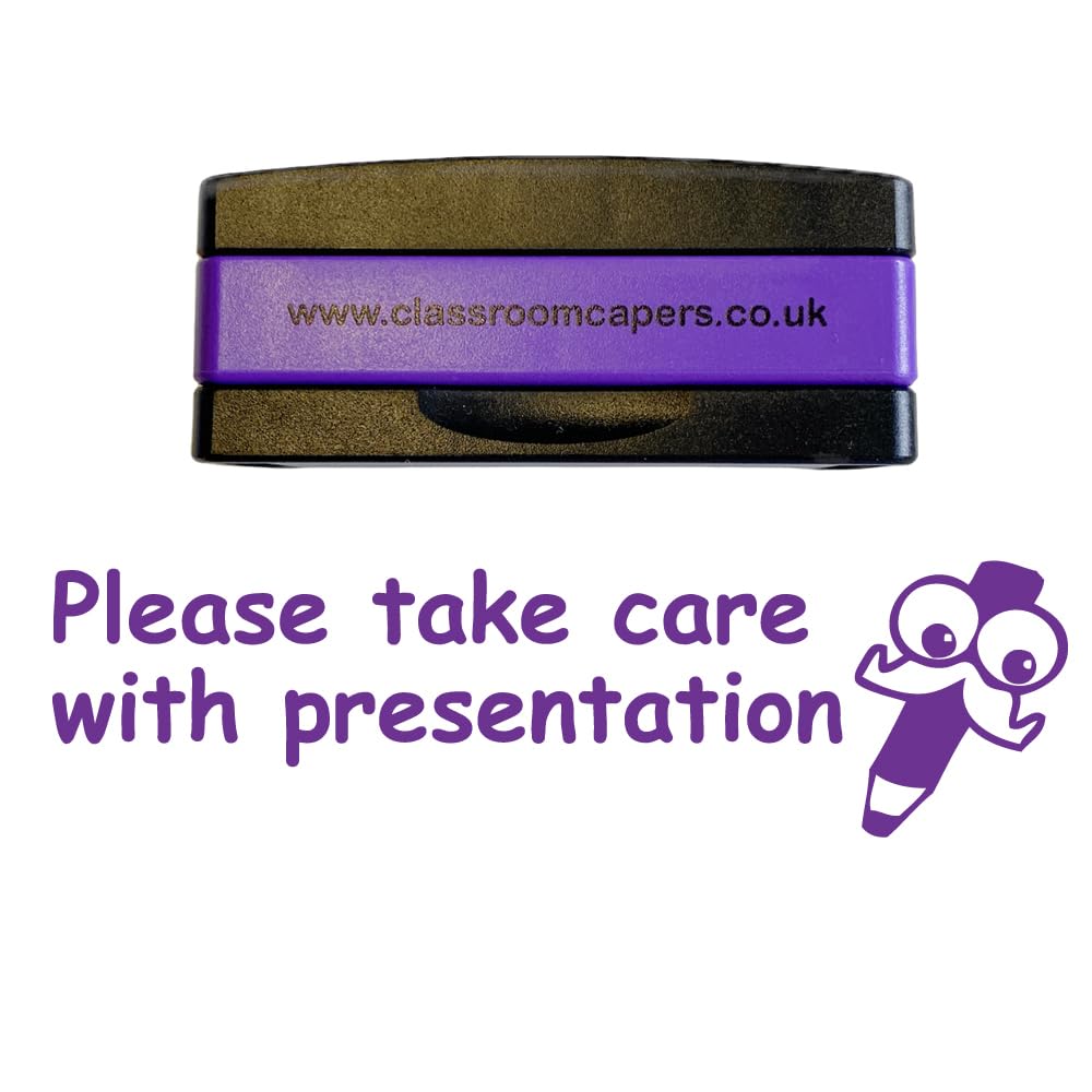 Please take care with presentation Pick 'n' Mix Layered Stakz Teacher Stamp. Purple Ink