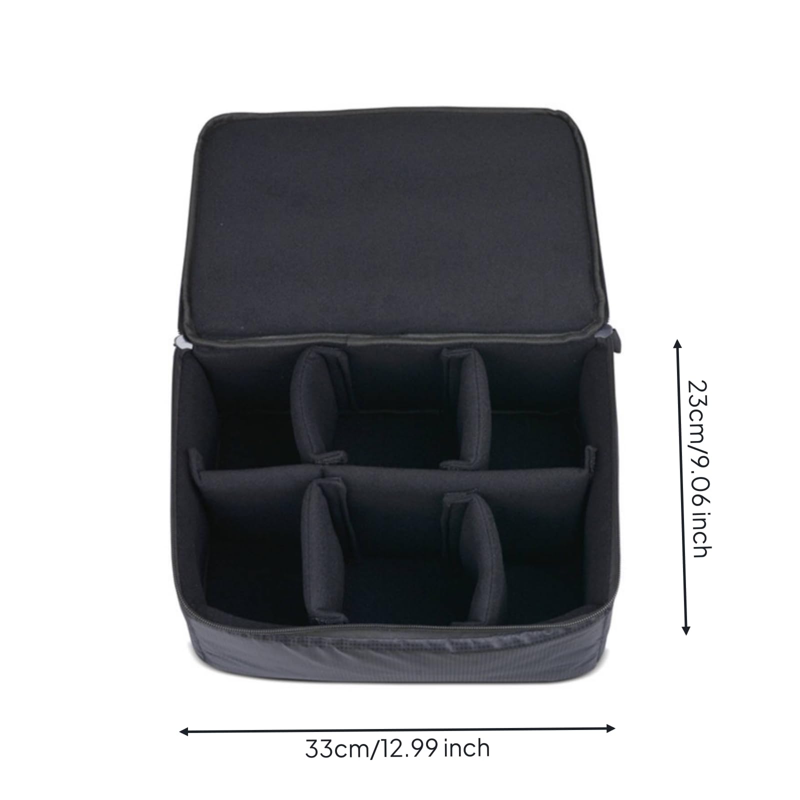 F Fityle Bolsa Engranajes Carrete Pesca con Divisores Ajustables Impermeable Estuche Pesca con Divisores Ajustables Ajustable para Pescadores