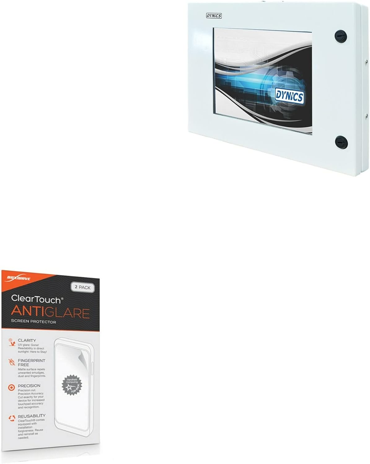BoxWave Screen Protector Compatible with Dynics EXV (15in) - ClearTouch Anti-Glare (2-Pack), Anti-Fingerprint Matte Film Skin