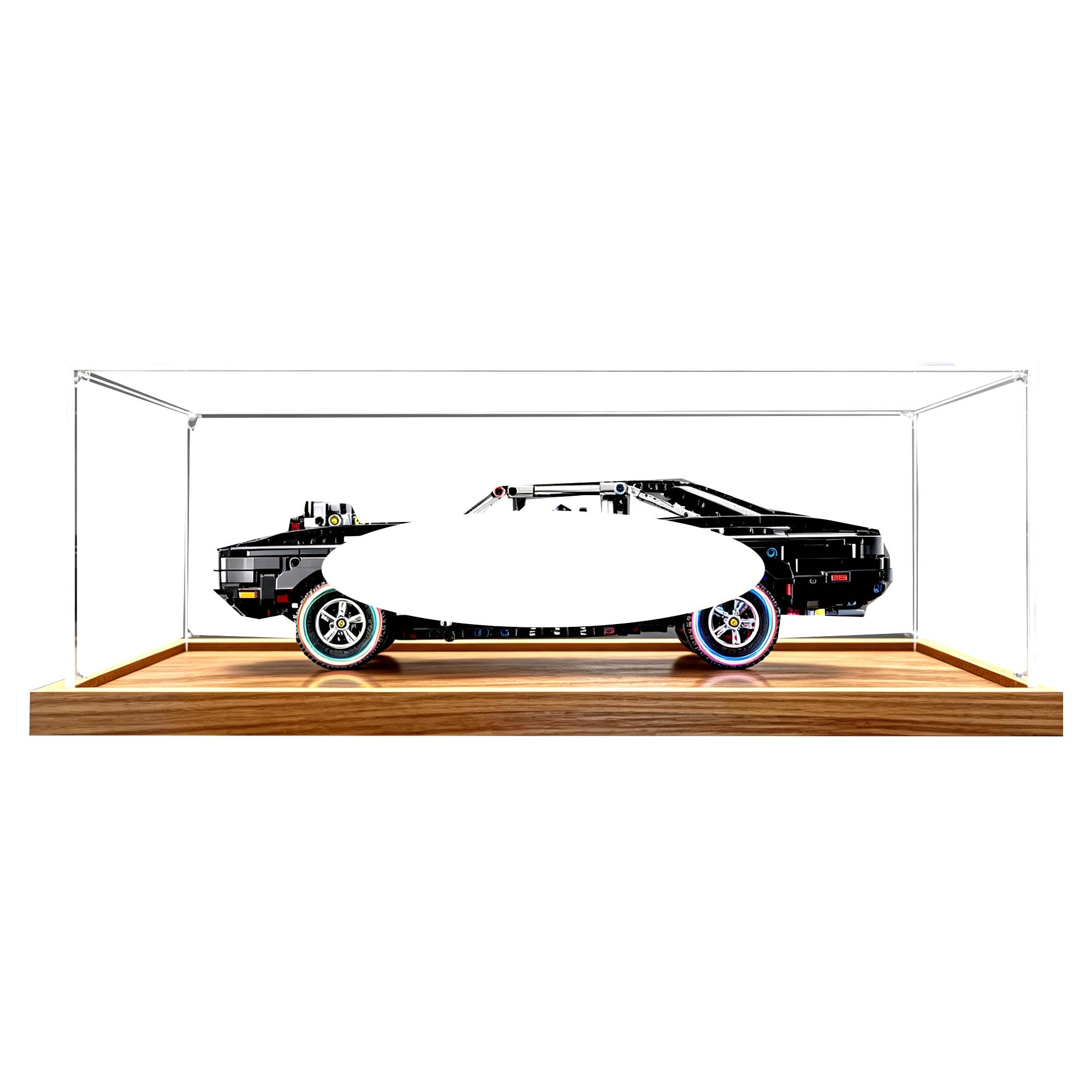 Clear Acrylic Display Case, Fits for Le-go 42231 Sets (Wood 3mm)