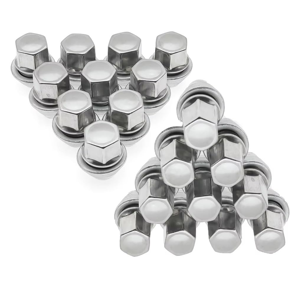 Ruota Bulloni Alette Prigionieri Compatibile Con Ford Per Focus 1998-2018 Per Fiesta 1995-2012 Borchie Ruota Per Auto 19MM M12x1.5 Dado Ruota Per Bullone Vite Pneumatico(20pcs)