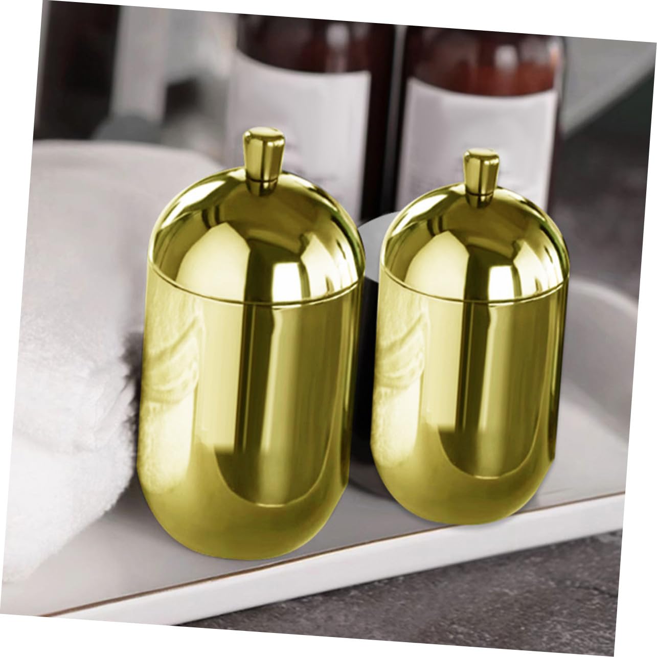 Wiederbefüllbare Diffusorflasche Leer aus Edelstahl in Gold