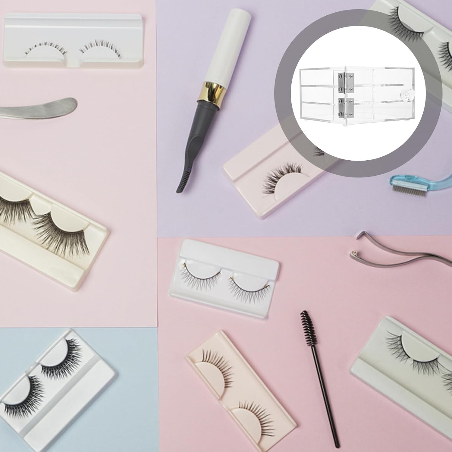 Acrylic Eyelash Case Holder for Travel, Protective Storage Box image 5