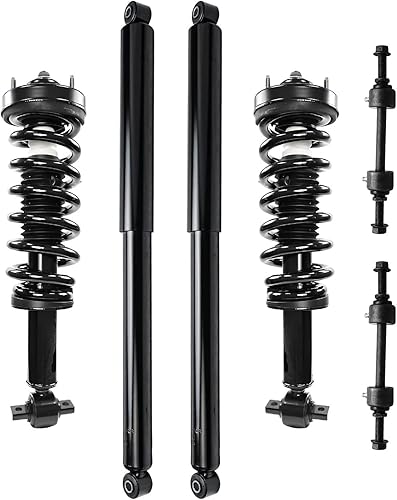 Miniatura 33 de Detroit Axle - Kit de amortiguadores de 6 puntales para Chevrolet Cruze Volt 2011-2012, puntales delanteros con resortes helicoidales barras