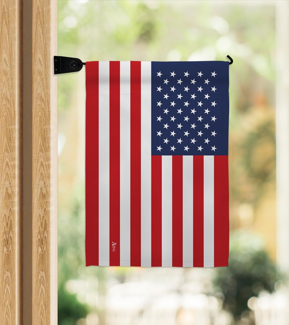 Mailbox Stand Flag Hanger Wall Hanging Delux Metal Door Sign Patio Poster Porch Home Decor Tapesty Accessory Banner Display Pole Garden Stakes Campsite RV Grandma House Front Yard Decorations Gifts image 2
