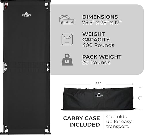 Miniatura 3 de Teton Sports camilla plegable de campamento