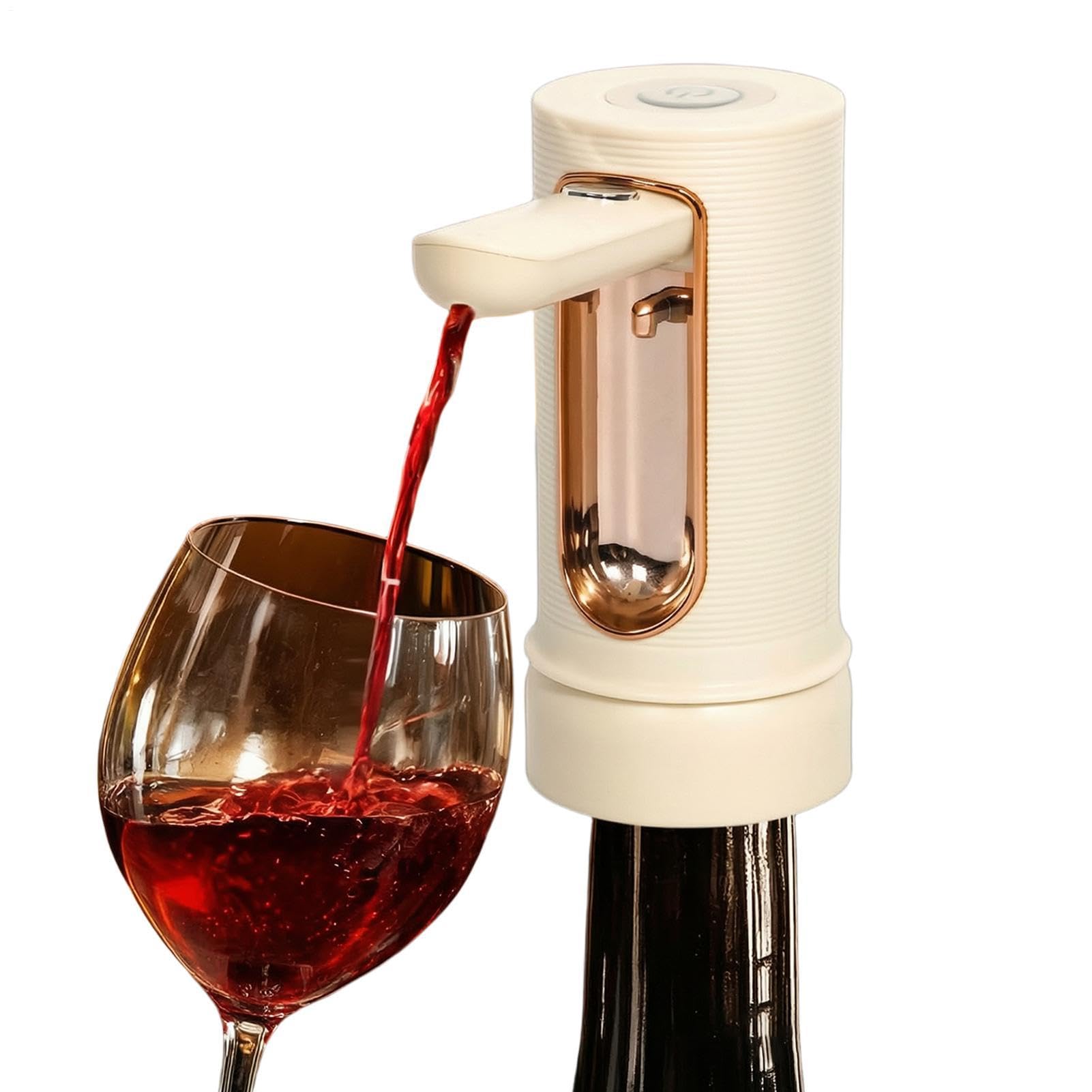 Aireador de vino eléctrico recargable y dispensador automático con vertedor antifugas