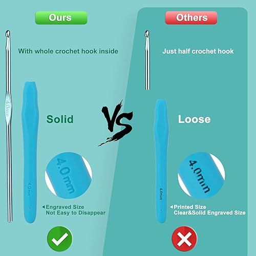 Vista 11 de Aeelike Kits de aprendizaje de ganchillo para principiantes, kit de inicio de ganchillo con todo, hilo acrílico de 1093 yardas para ganchillo, juego