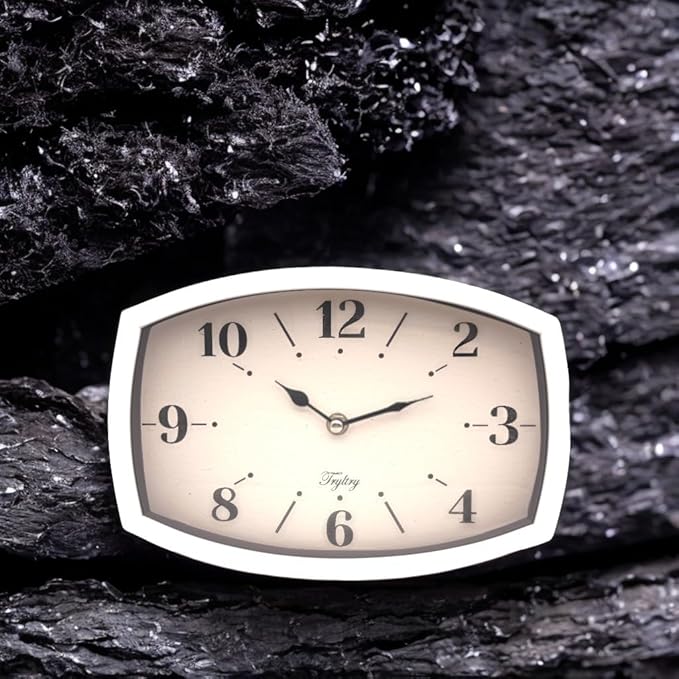 Reloj de Pared Rectangular Retro Blanco TRYLTRY miniatura 7