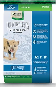 Nutrena Country Feeds Mini Pig Feed 25 Pounds 16% Protein