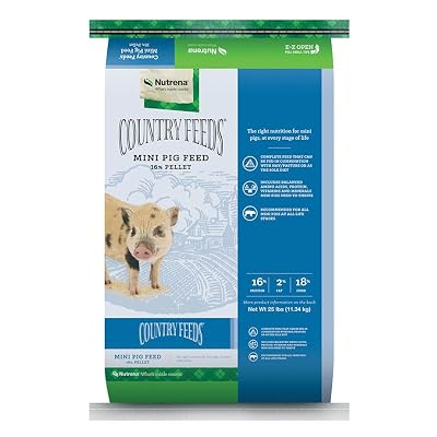 Nutrena Country Feeds Mini Pig Feed 25 Pounds 16% Protein