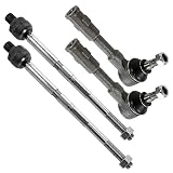 BESTPRICE 2x Spurstange vorne, 2x Spurstangenkopf vorne, Kompatibel mit OPEL ASTRA G (T98) (F35) (F70), ZAFIRA A (T98)