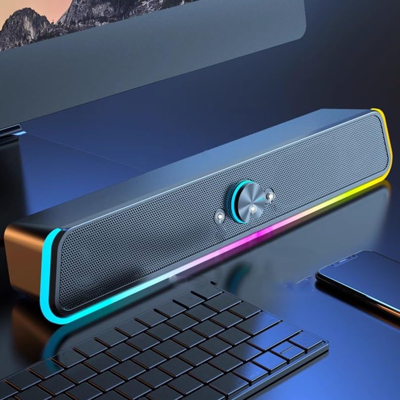 Computadora portátil con altavoz con cable para mejorar el sonido acústico 5