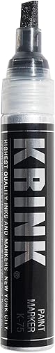 Miniatura 9 de Krink K-75 - Rotulador de pintura amarilla  Rotulador vibrante y opaco para cualquier superficie  Marcadores de graffiti permanentes  Marcadores de