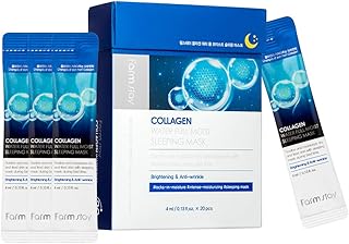 FARMSTAY Máscara para dormir con agua de colá...