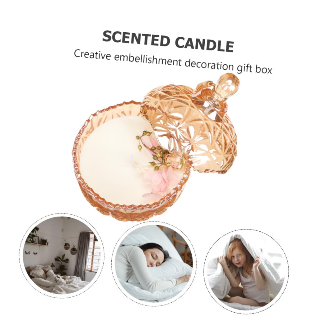 Vaguelly Candela Profumata di Cera Vegetale Rosa Raffinata per Aromaterapia Atmosfera Romantica e Rilassante Confezione Regalo Decorativa 1 Pezzo