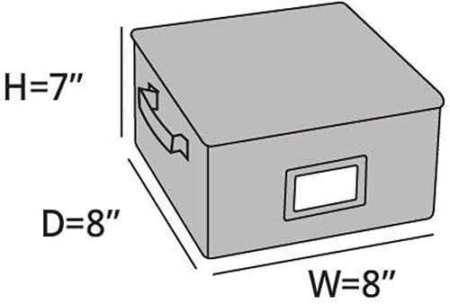 Miniatura 2 de Covermates Keepsakes - Caja de almacenamiento con cremallera superior - Poliéster resistente - Asas reforzadas - Diseño apilable - Almacenamiento