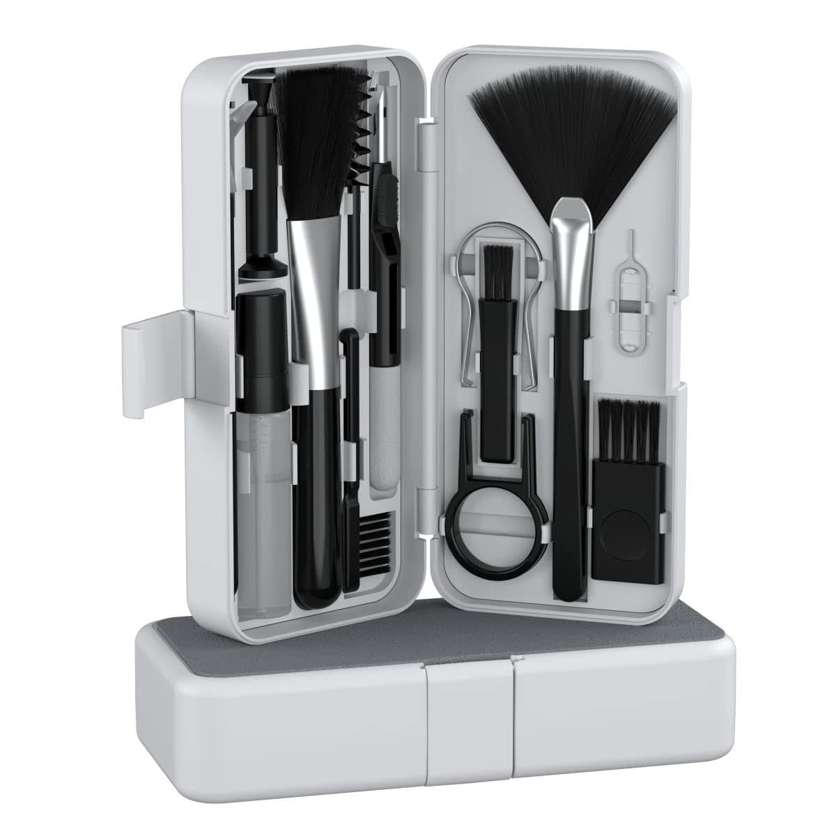 SPARKAN Clean N 19-in-1 Smart Gadget Cleaning Kit | Multi-Device Cleaner for Smartphones, Laptops, Tablets, Earbuds & Keyboards | Compact All-in-One Electronic Cleaning Tool (White)-image-41