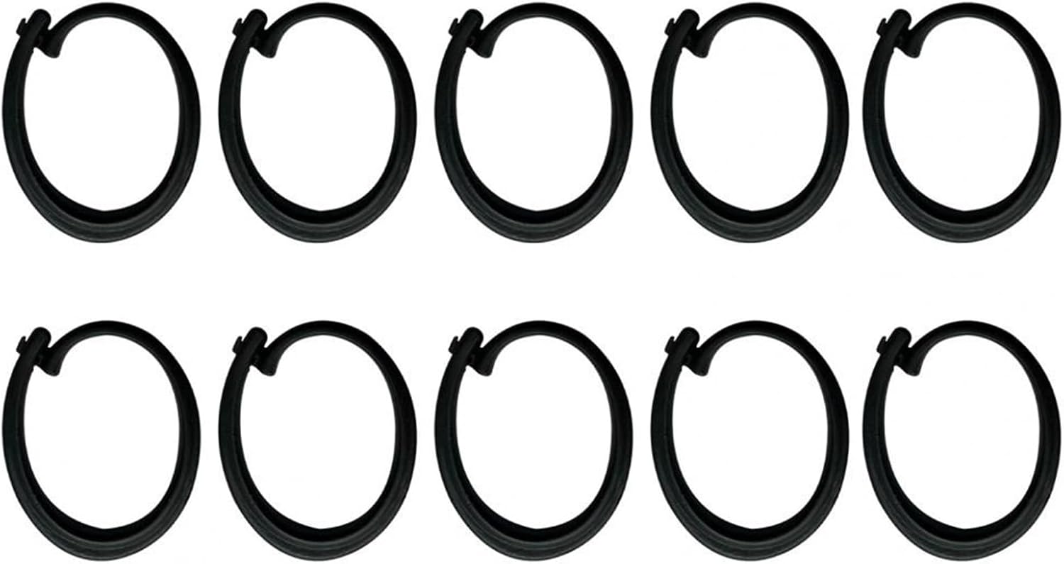 Gazebo Curtain Hooks 90pcs Plastic Gazebo Curtain Hook Multi-Functional Outdoor Hotel Gnats Netting Black Track Hooks Accessories