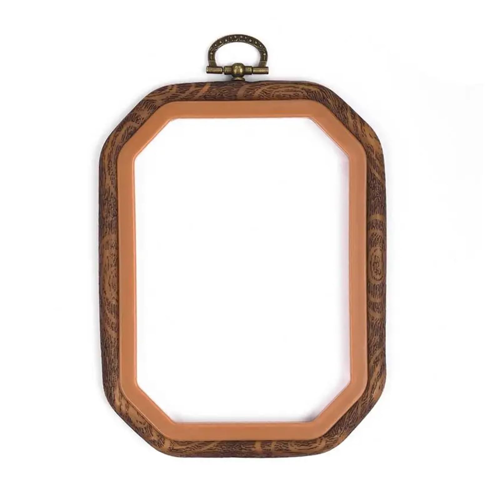 CQAHDSEVF Embroidery Hoop Circle, Mini Embroidery Hoops Imitation Wood Multishape Frame for Cross Stitch Sewing(Rectangular 11x15cm)