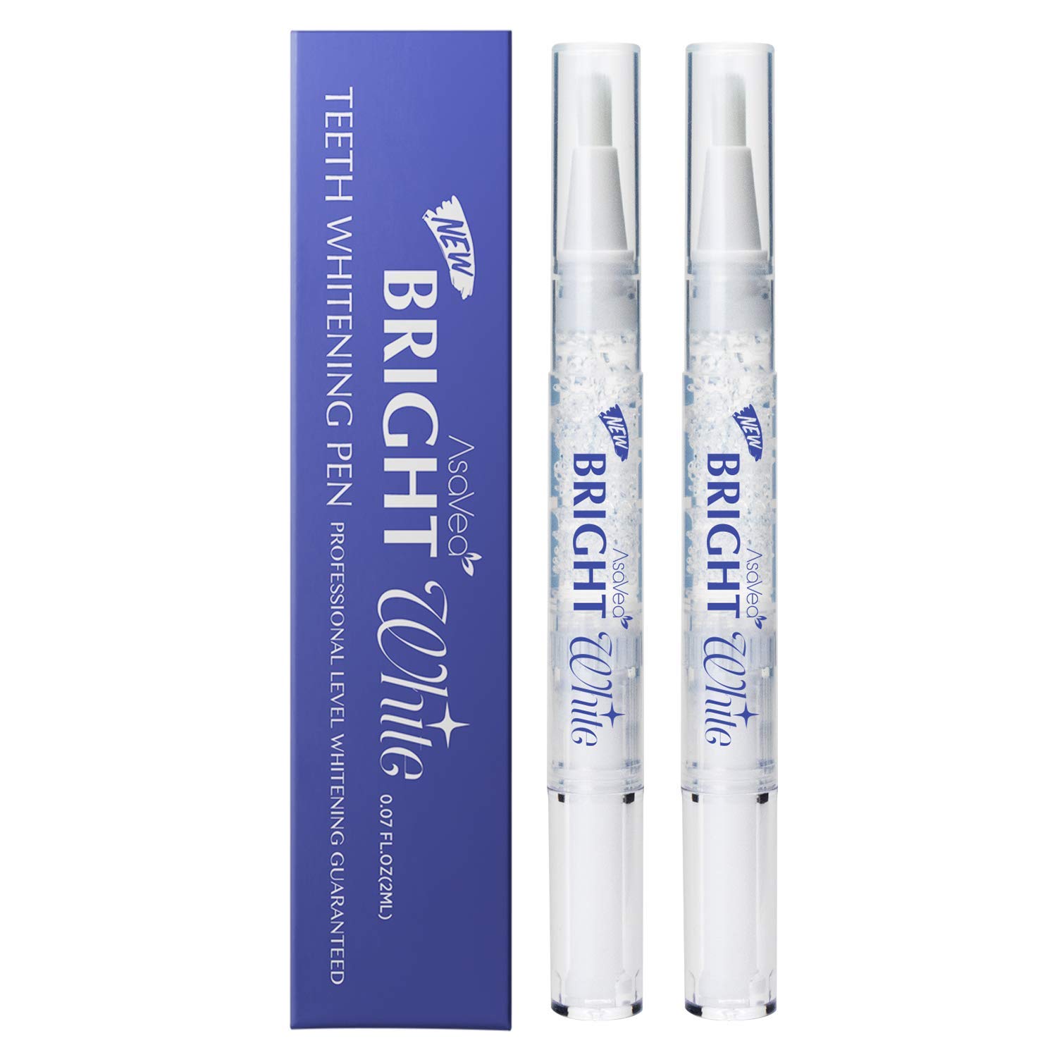 AsaVea Teeth Whitening Pen, 2 pens, More Than 20 Uses, Effective, Painless, No Sensitivity, Travel Friendly, Easy to Use, Beautiful White Smile, Natural Flavor