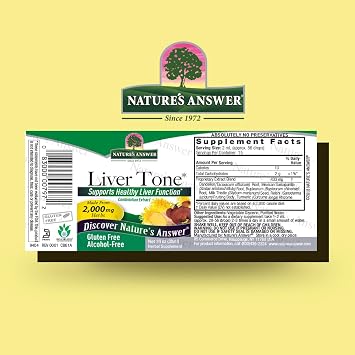 Nature's Answer Alcohol-Free Liver Tone, 1-Fluid Ounce