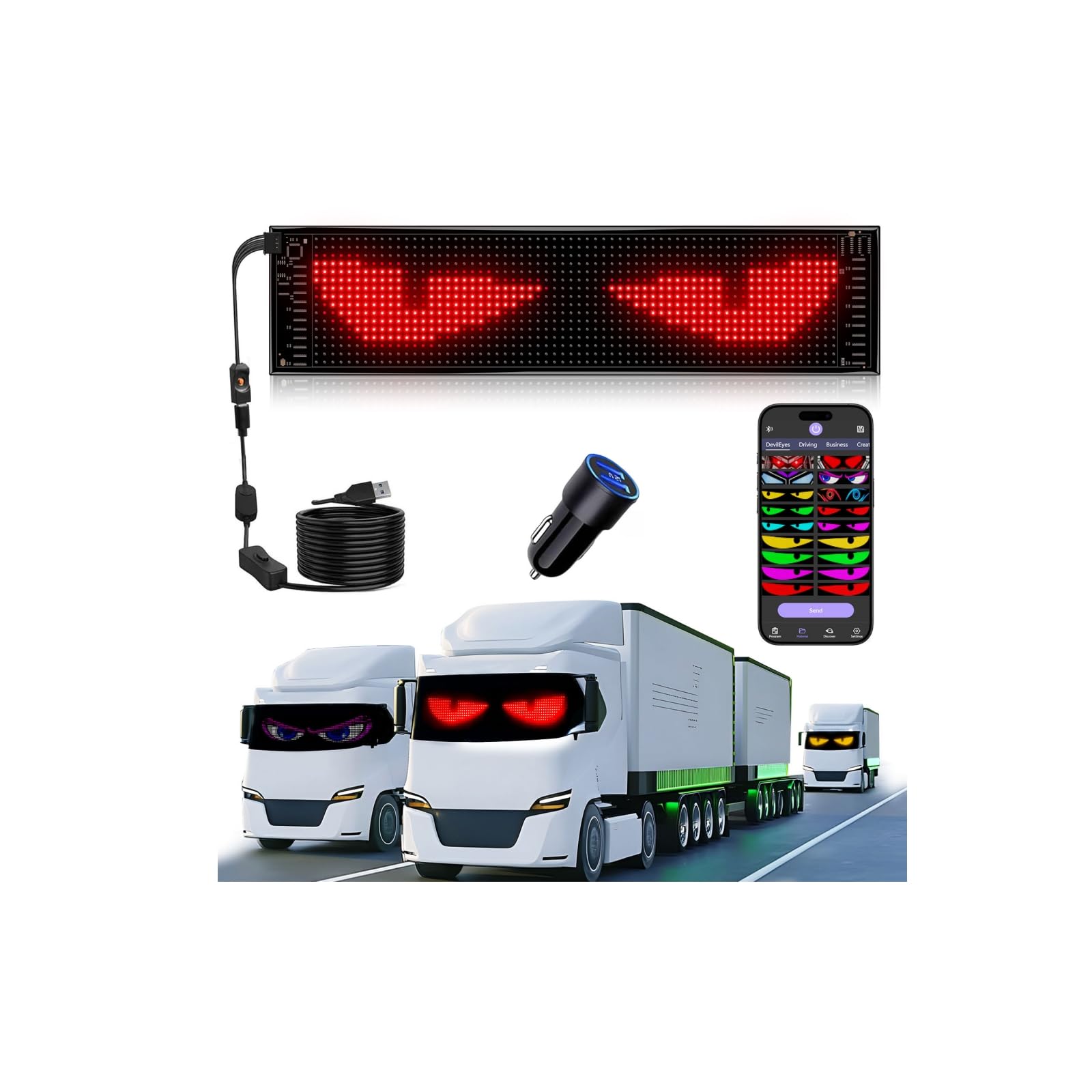 JDVOOTD Upgrade Multifunctional Bright Led Sign
