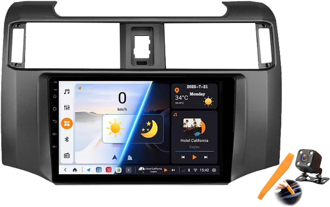 Autoestéreo para 4Runner 2009-2019 con Pantalla táctil de 9, GPS, Bluetooth, CarPlay y Android Auto M6 Pro3 (Grey)