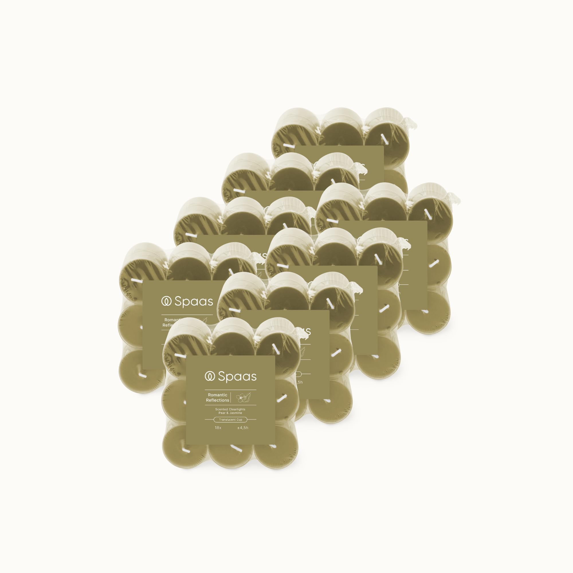 Spaas 144 Clearlights Profumate, ± 4.5 Ore, Pera e Gelsomino